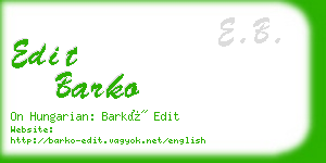 edit barko business card